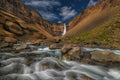 Hengifoss, Iceland Poster och Canvastavla