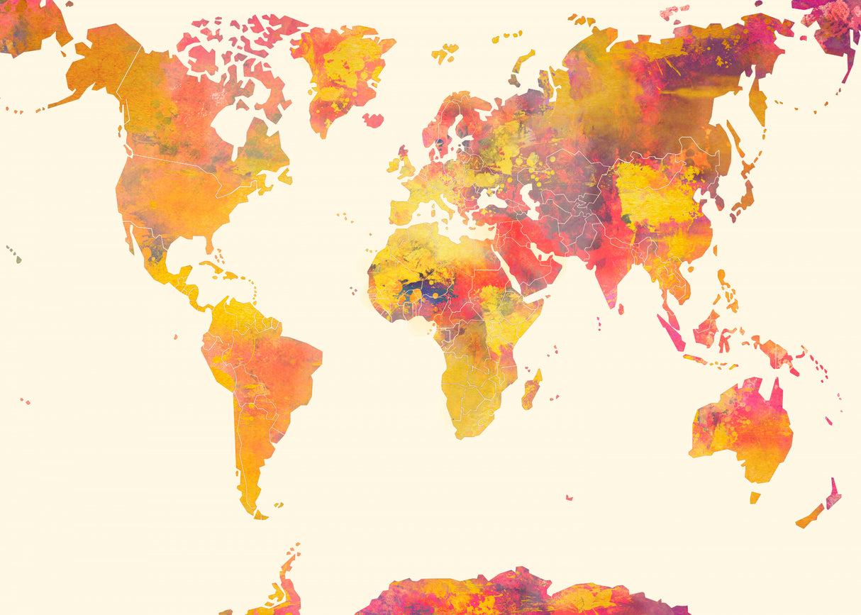 World map 26 Poster och Canvastavla