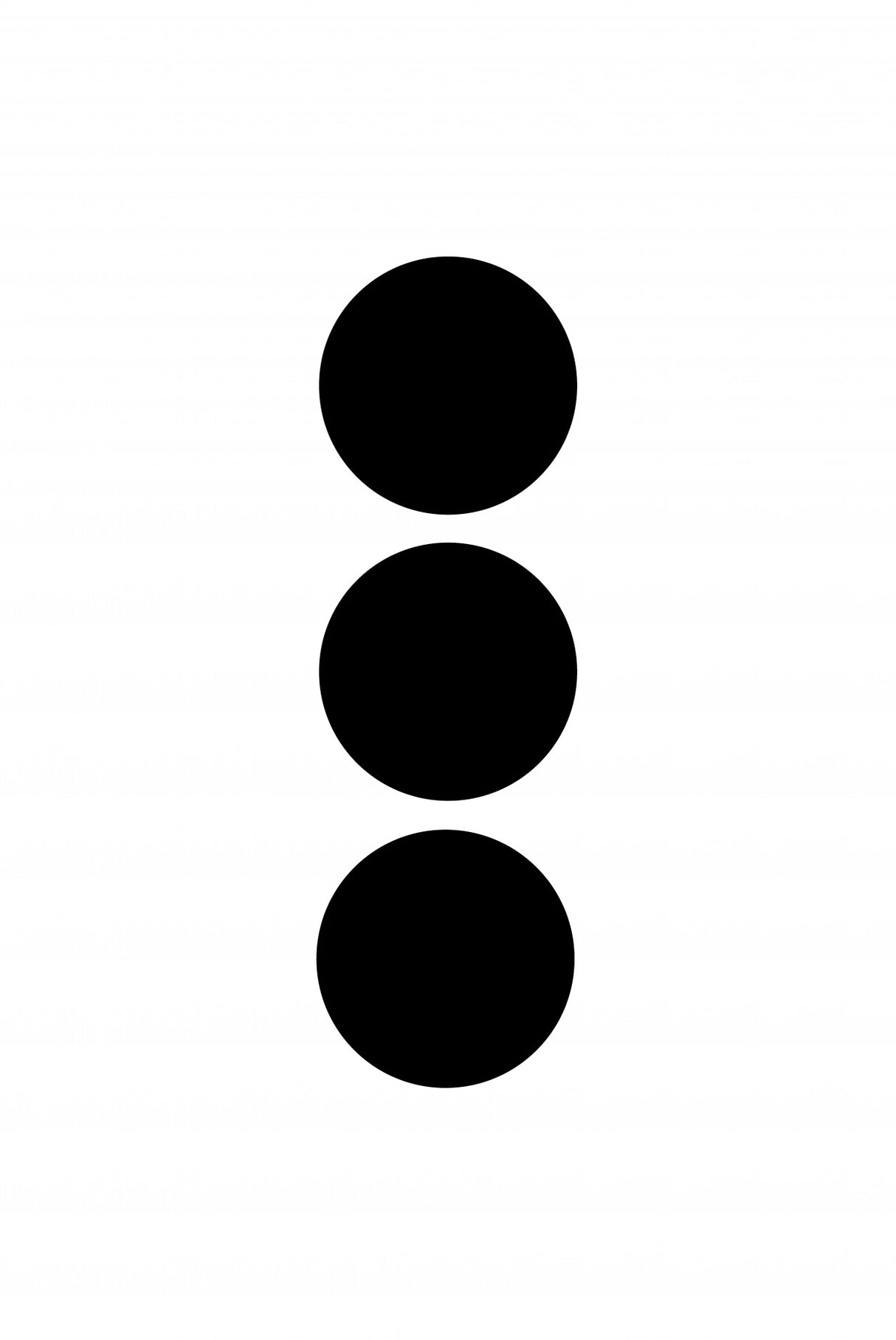 Three Circles Black Poster och Canvastavla