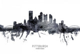 Pittsburgh Pennsylvania Skyline Poster och Canvastavla