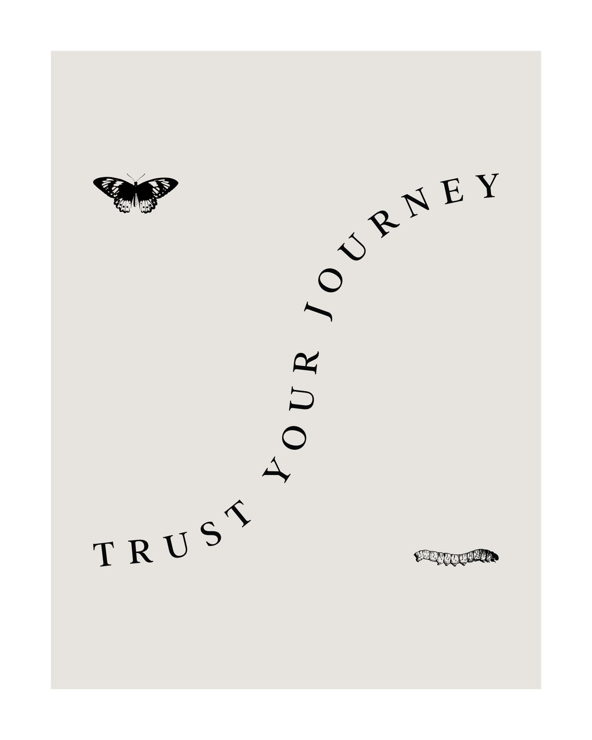 Trust Your Journey Poster och Canvastavla