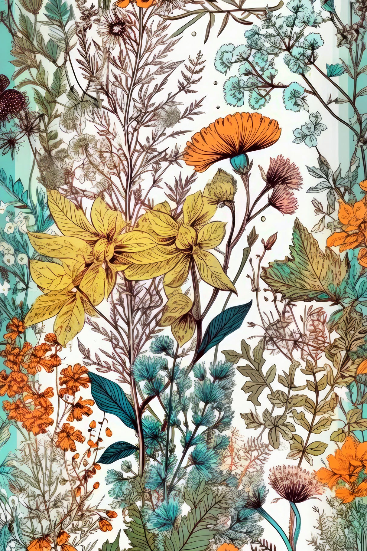 Meadow flowers 7 Poster och Canvastavla