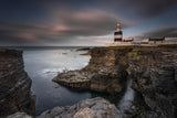 Lighthouse on Cliffs Poster och Canvastavla