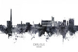 Carlisle England Skyline Poster och Canvastavla