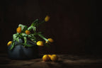 Still life with yellow tulips, Poster och Canvastavla