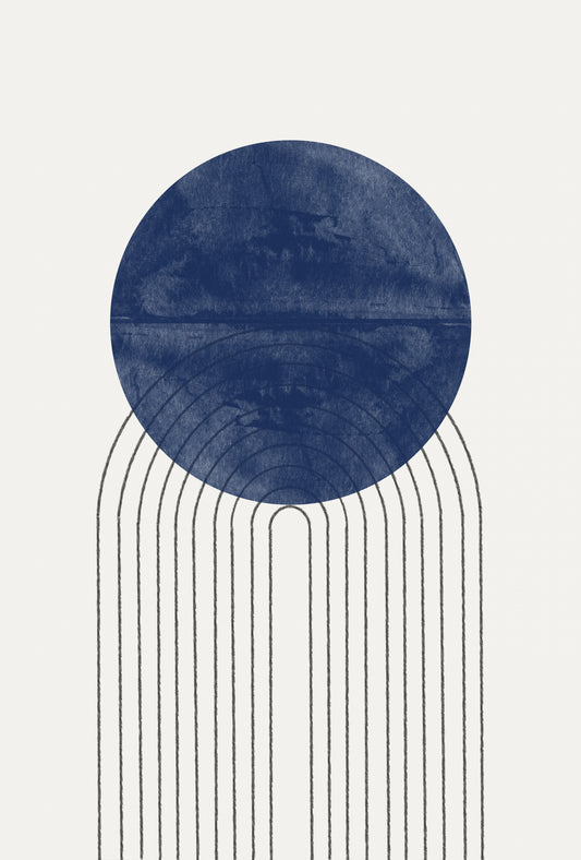Blue Moon No2. Poster och Canvastavla
