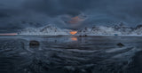 Pano Skagsanden  Lofoten Norway Poster och Canvastavla