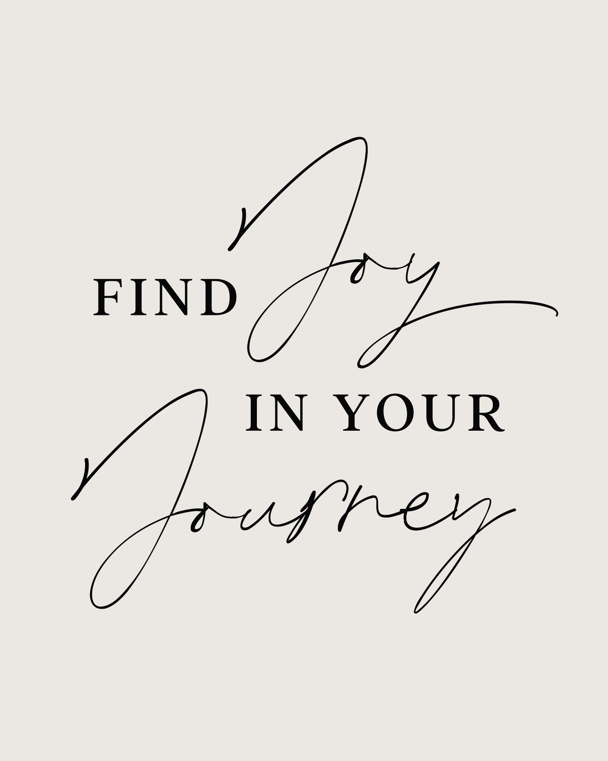 Joy In Journey Poster och Canvastavla