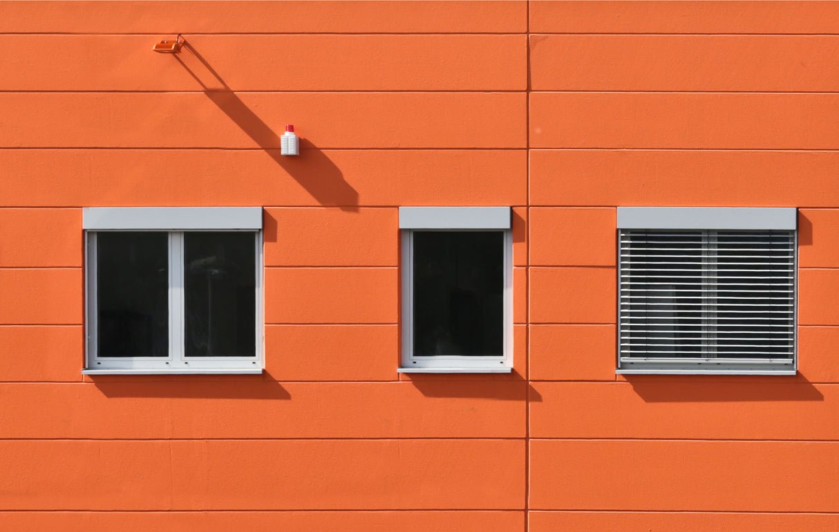 Red Facade Poster och Canvastavla