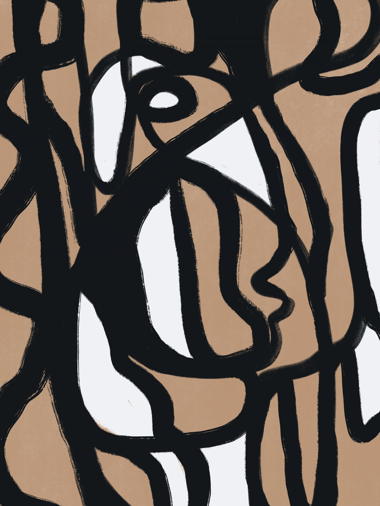 Bold line composition 04 Poster och Canvastavla