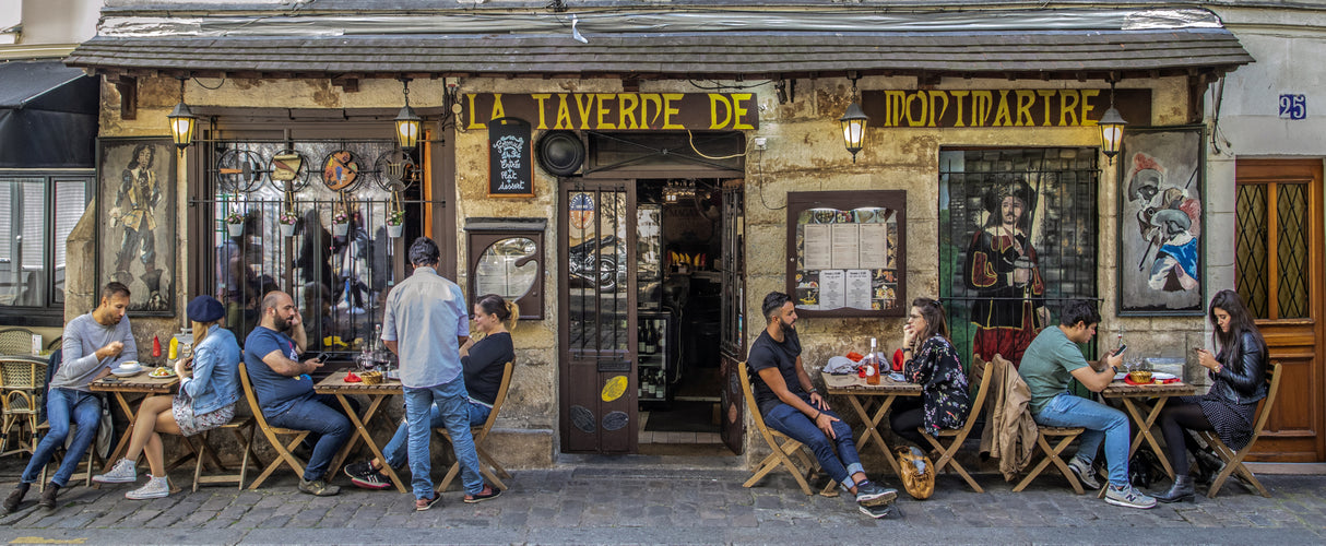 Dans les rues de Paris Poster och Canvastavla