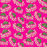 Confetti Rainbows Green On Pink Poster och Canvastavla