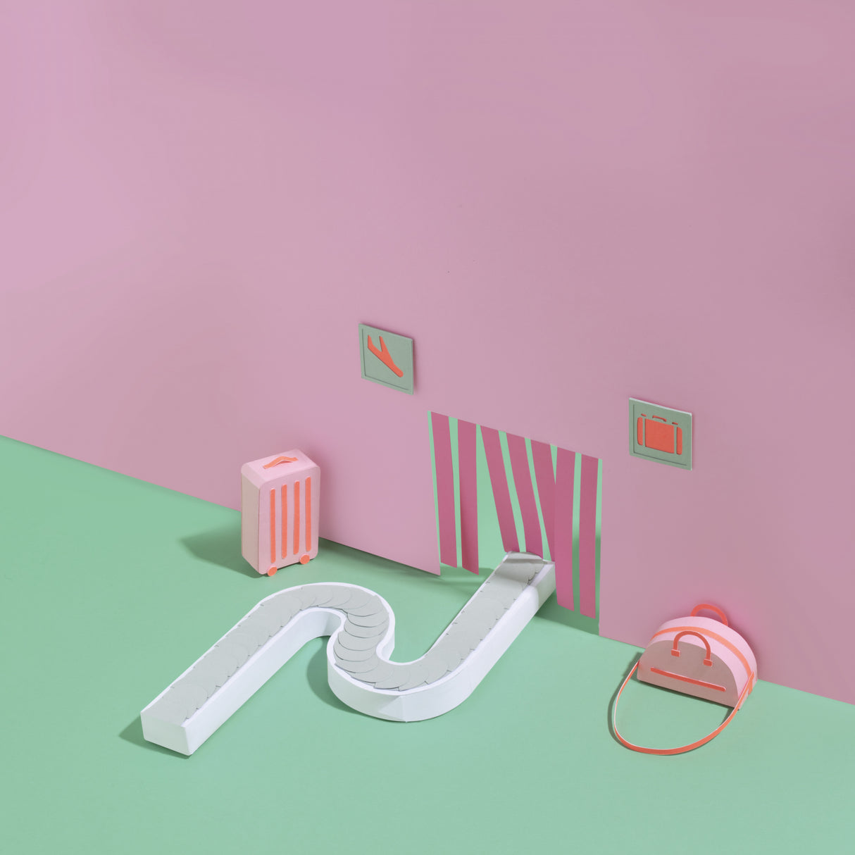 Paper Airport.1 Poster och Canvastavla