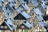 Half-timbered Houses Poster och Canvastavla