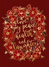 Holiday wishes - red Poster och Canvastavla