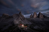 Night in Sanfeng mountain Poster och Canvastavla