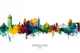 Bengaluru Skyline India Bangalore Poster och Canvastavla