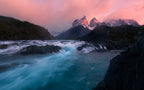Sunrise at Cuernos del Paine Poster och Canvastavla