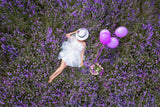 Girl among Flowers Poster och Canvastavla