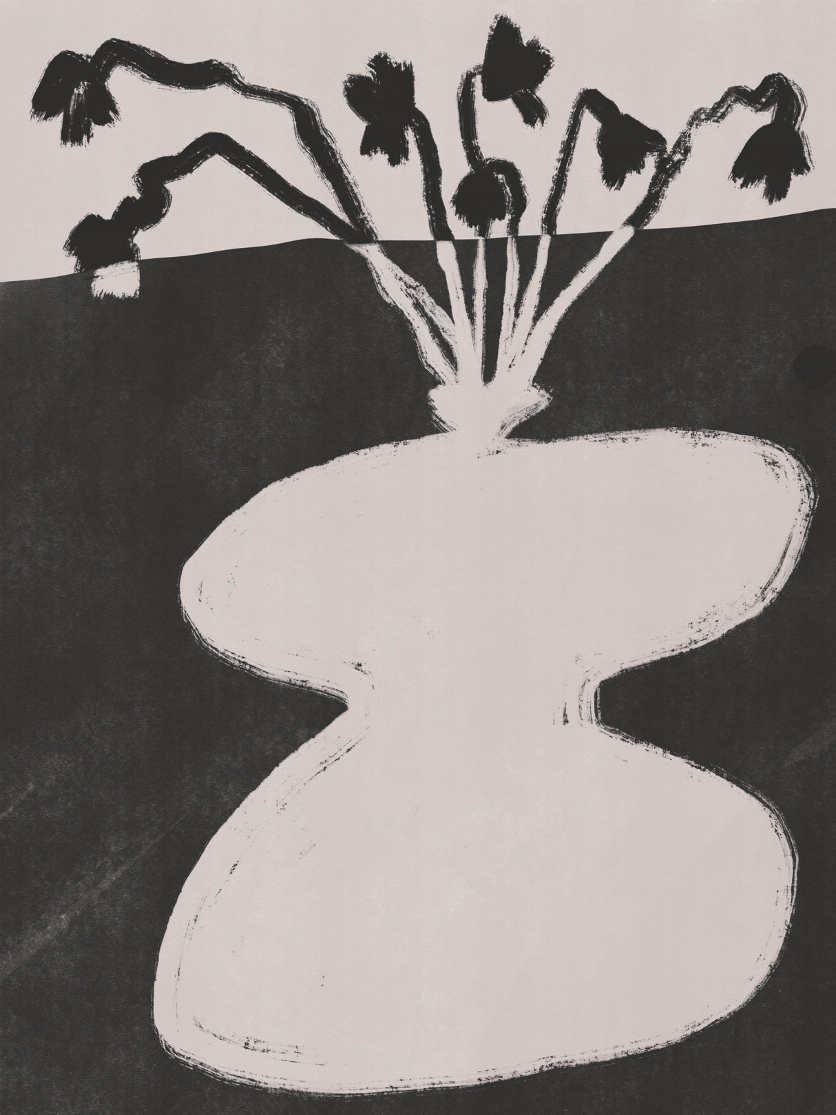 Organic Pot Plant On the Table Poster och Canvastavla