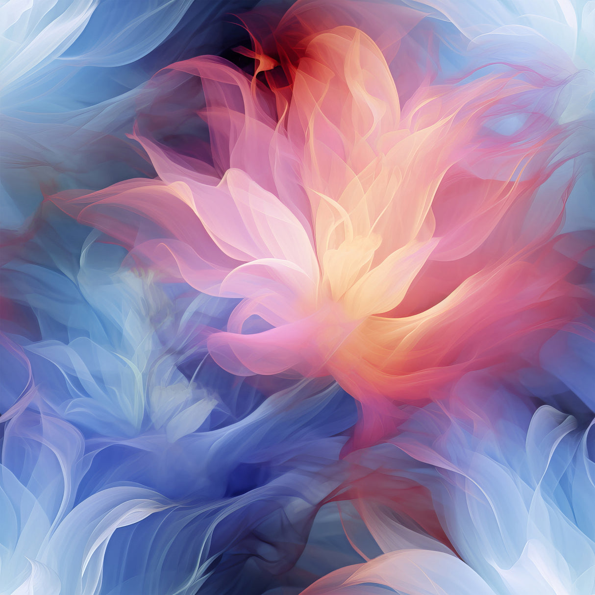 Transparent Floral 8 Poster och Canvastavla