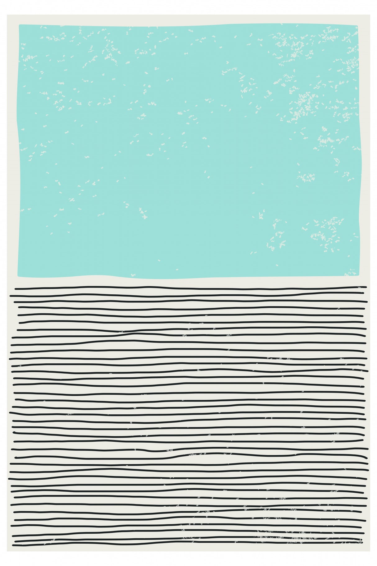 Light Blue Minimal Poster och Canvastavla
