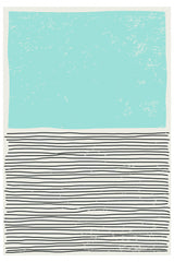 Light Blue Minimal Poster och Canvastavla