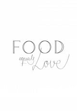 Food is Love Poster och Canvastavla