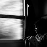 train window Poster och Canvastavla