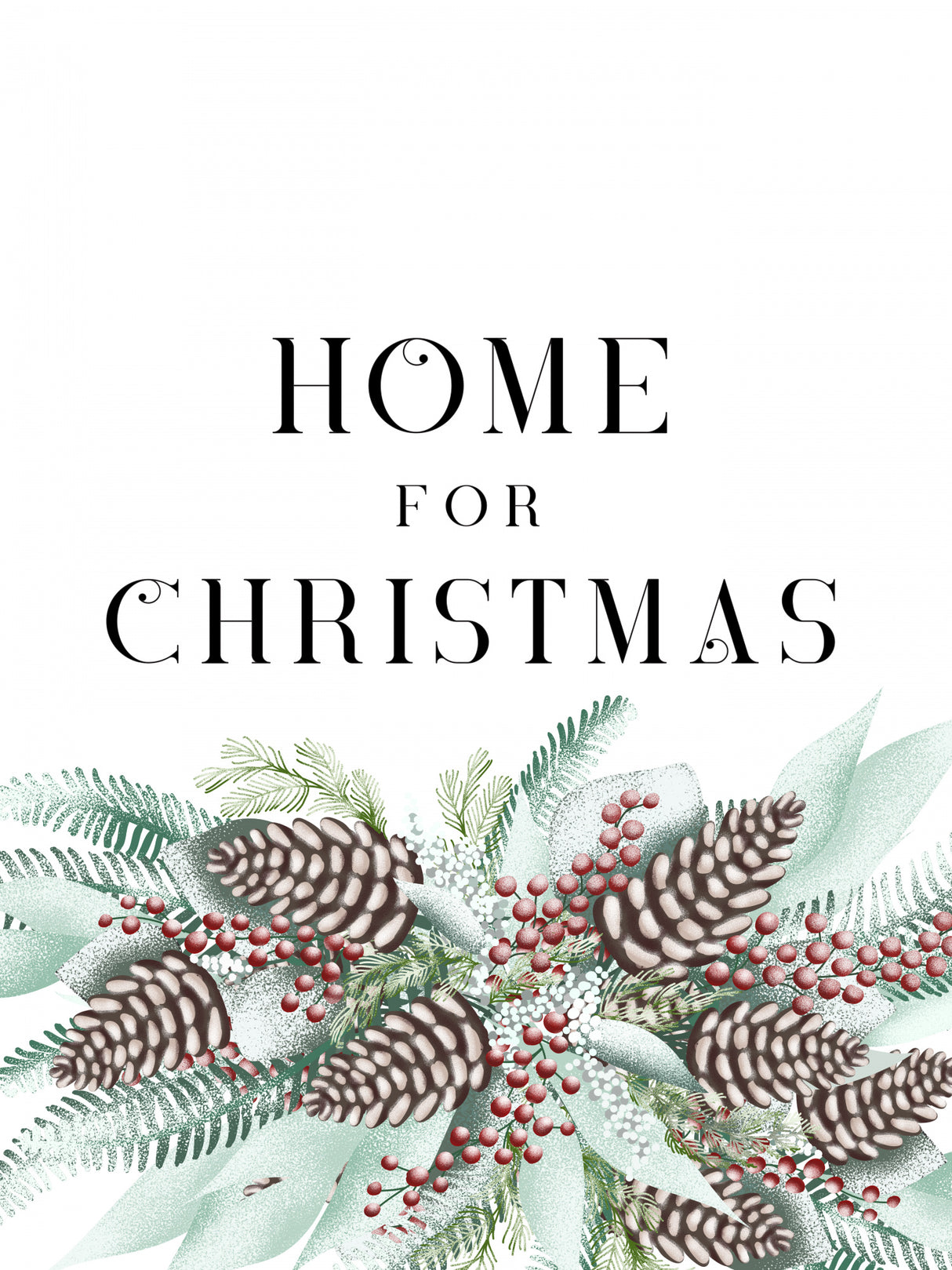 Home for Christmas Poster och Canvastavla