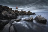 Lighthouse in Lofoten Poster och Canvastavla