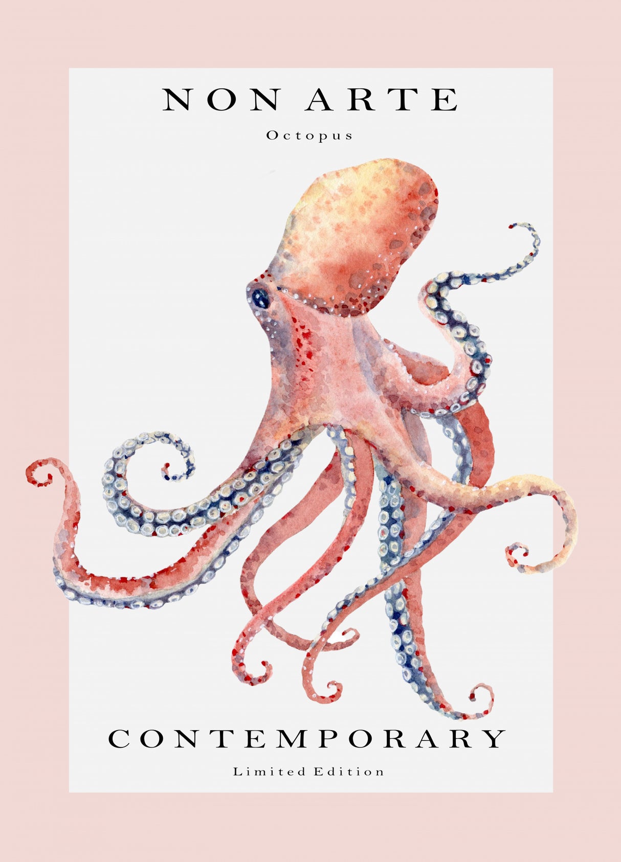 Non Arte Octopus Poster och Canvastavla