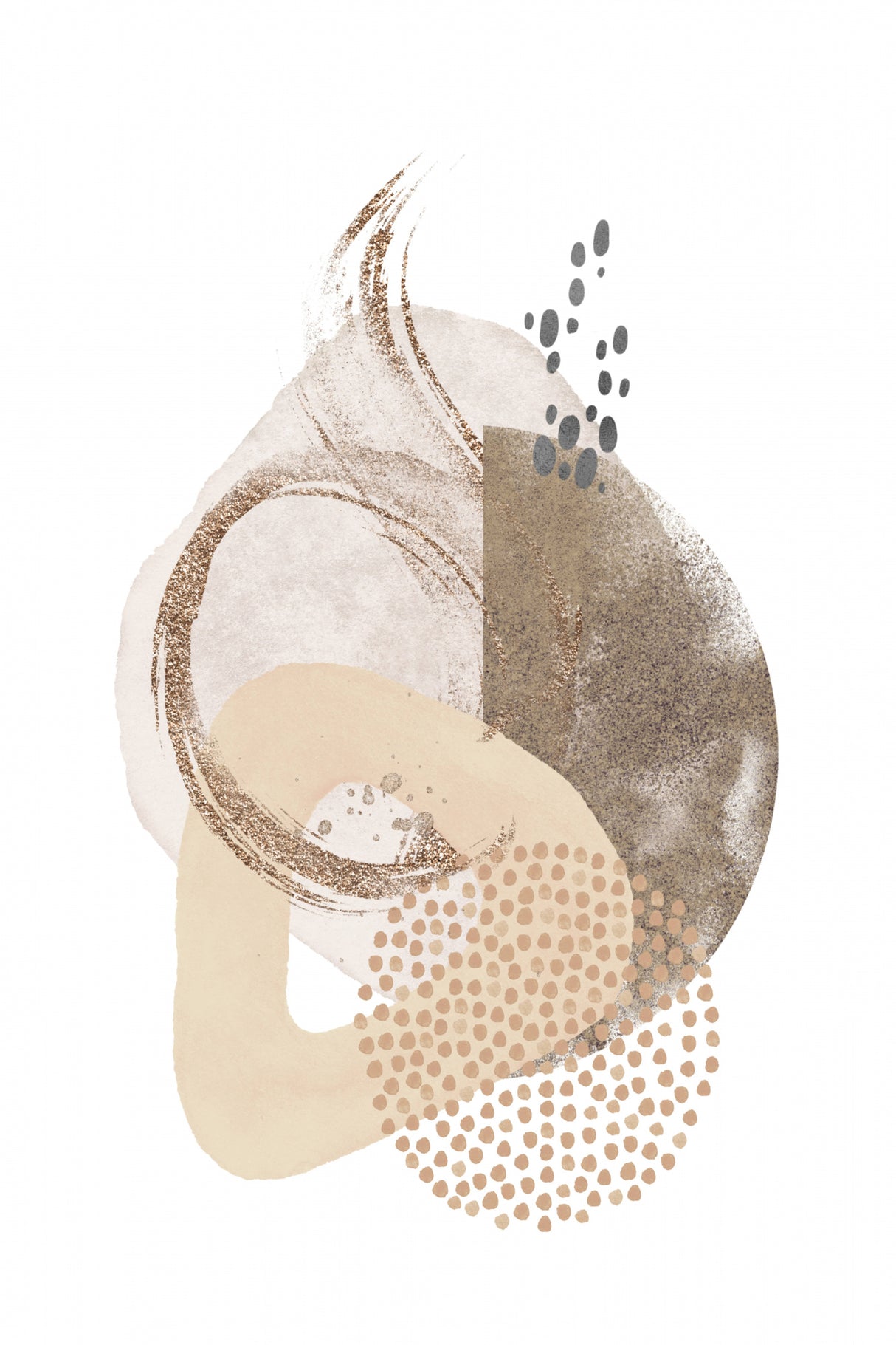 Neutral Silk-1 Poster och Canvastavla