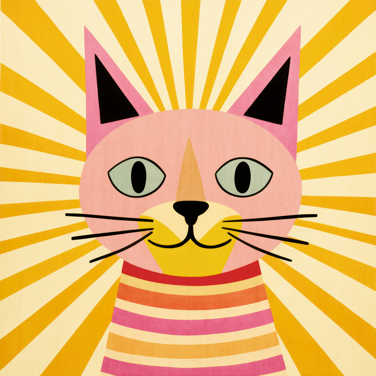 Happy Cat Poster och Canvastavla