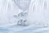 The frozen islands under the Waterfalls Poster och Canvastavla