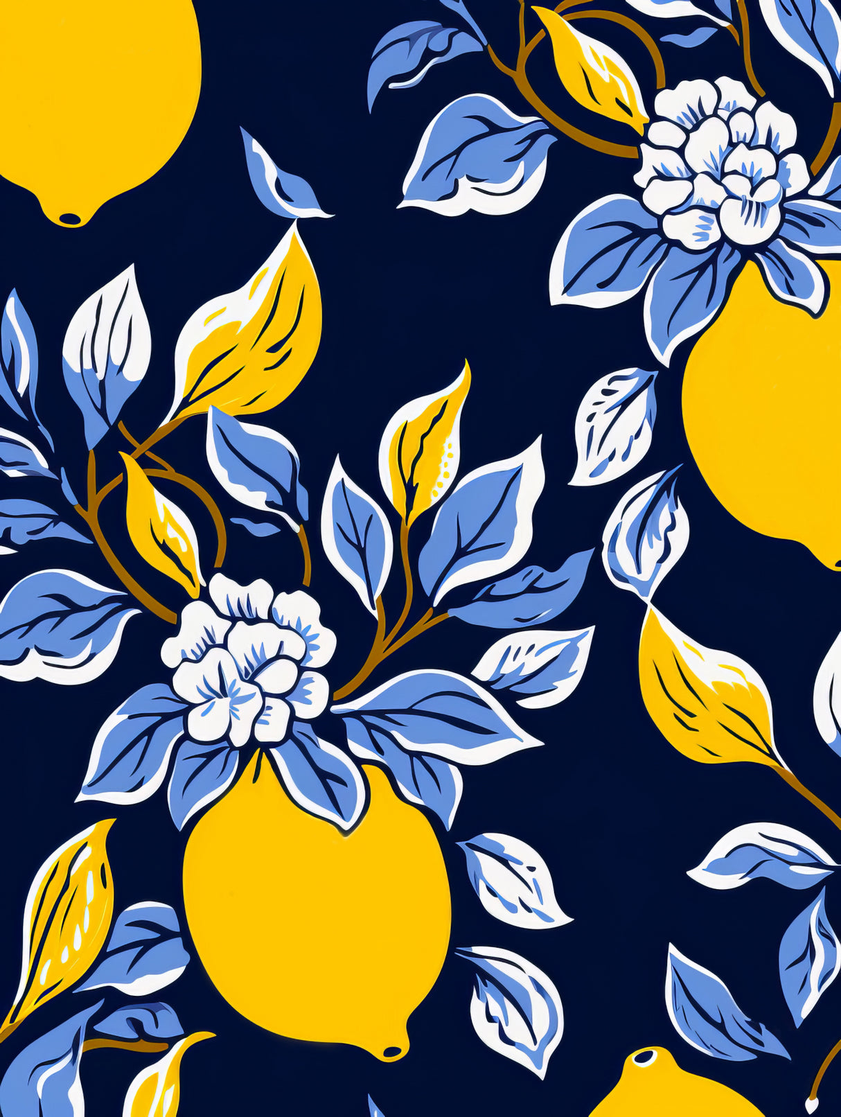 Italien Lemons 1 Poster och Canvastavla