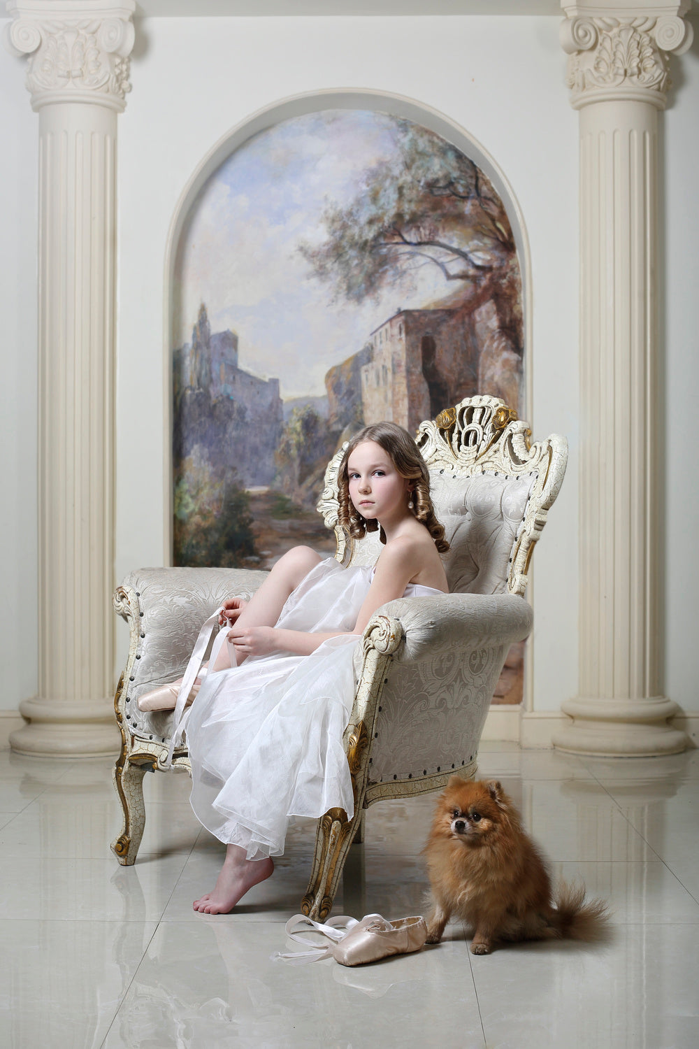 Little dancer and her dog Poster och Canvastavla