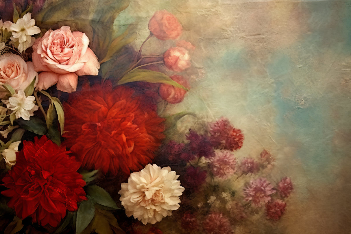 Fa Vintage Floral 12 Poster och Canvastavla