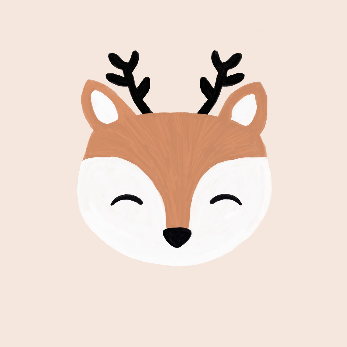 Blush Deer Poster och Canvastavla
