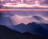 Sunrise and Jesus Light Poster och Canvastavla