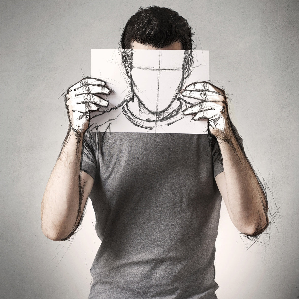 Anonymous Sketch Poster och Canvastavla