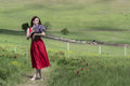 Girl in the grass Poster och Canvastavla