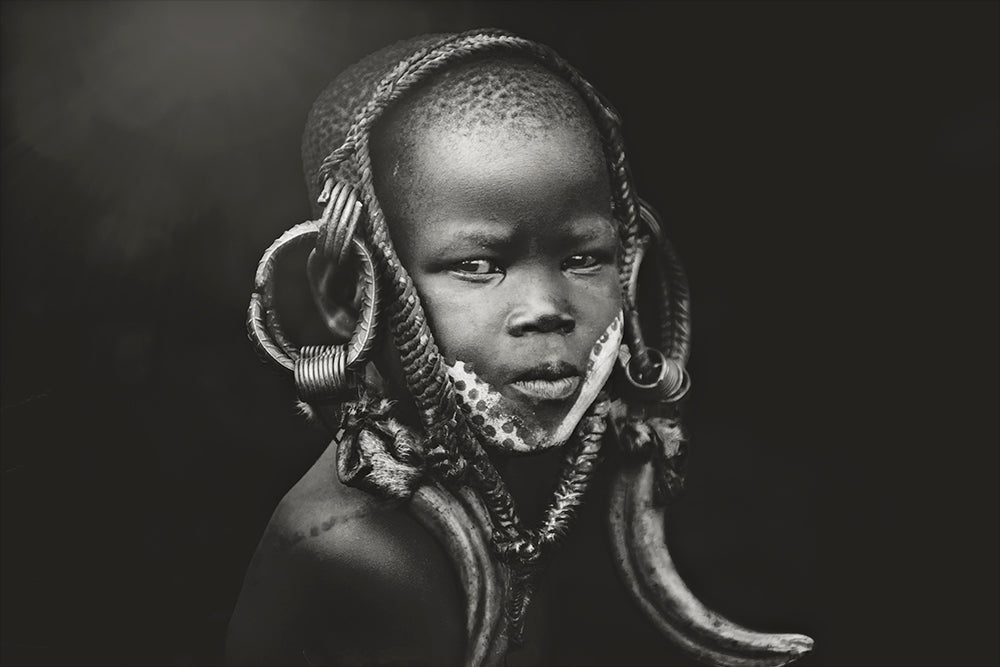 Child Mursi Poster och Canvastavla