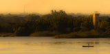 Fishing at sunset Poster och Canvastavla