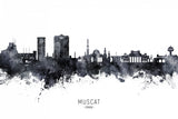 Muscat Oman Skyline Poster och Canvastavla