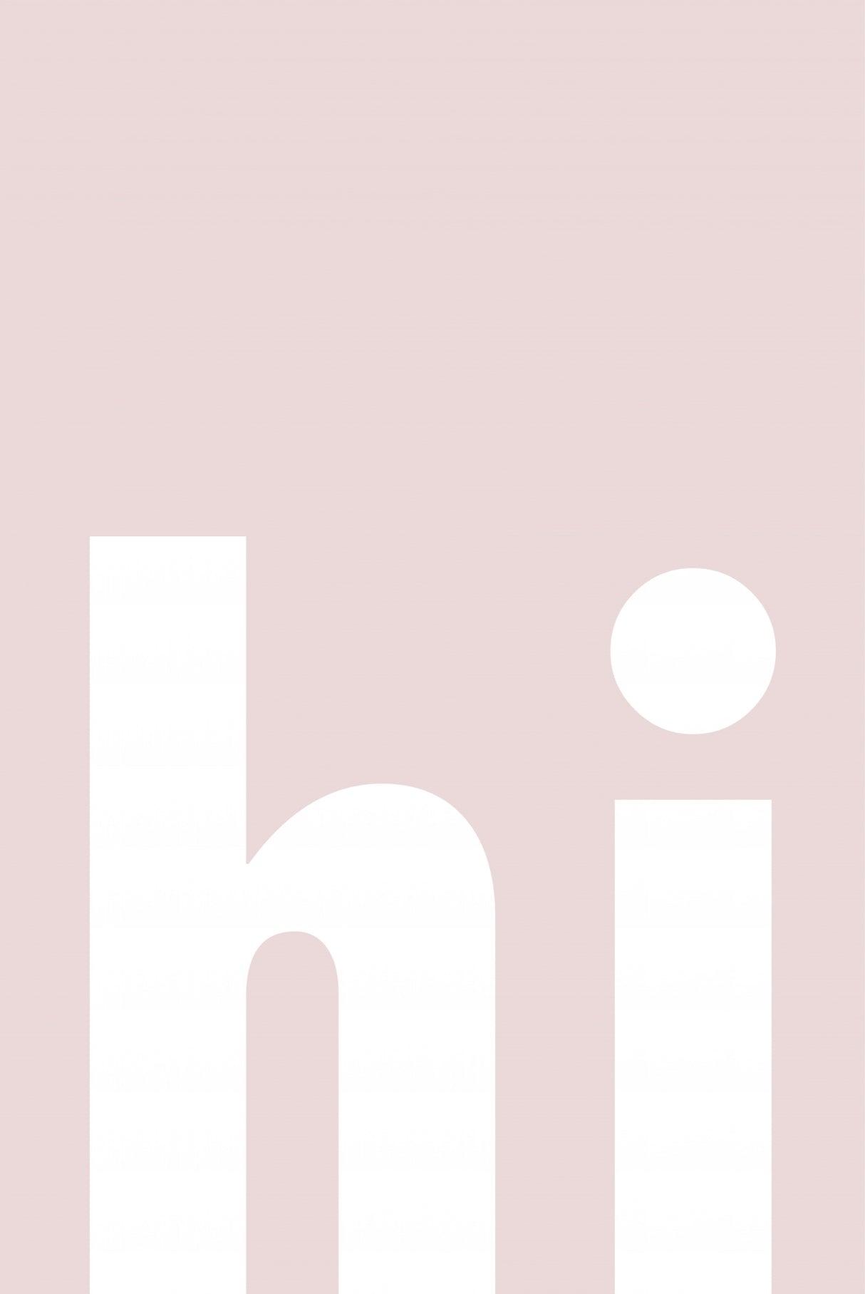 Hi PInk Poster och Canvastavla