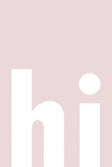 Hi PInk Poster och Canvastavla