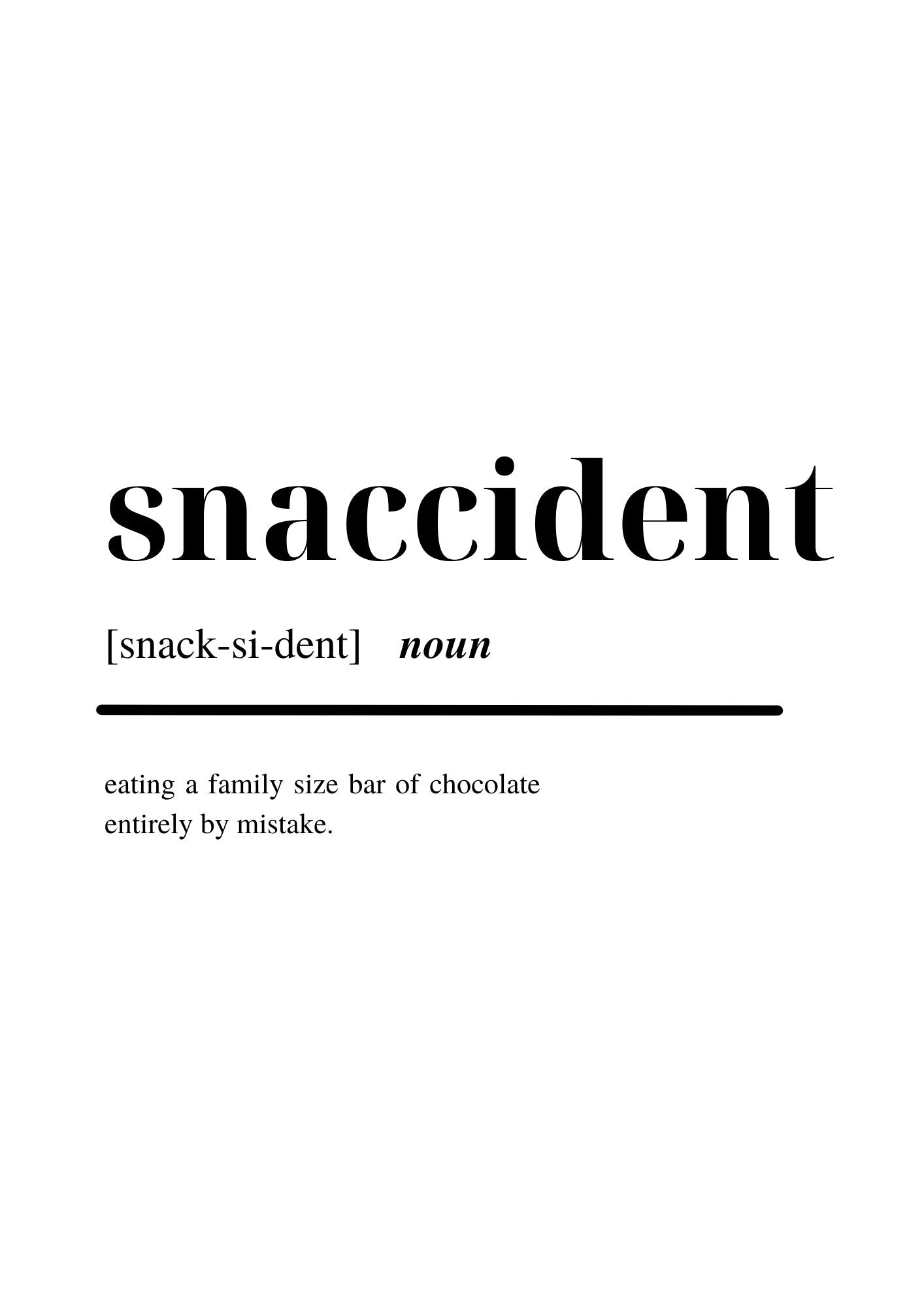 Snaccident poster