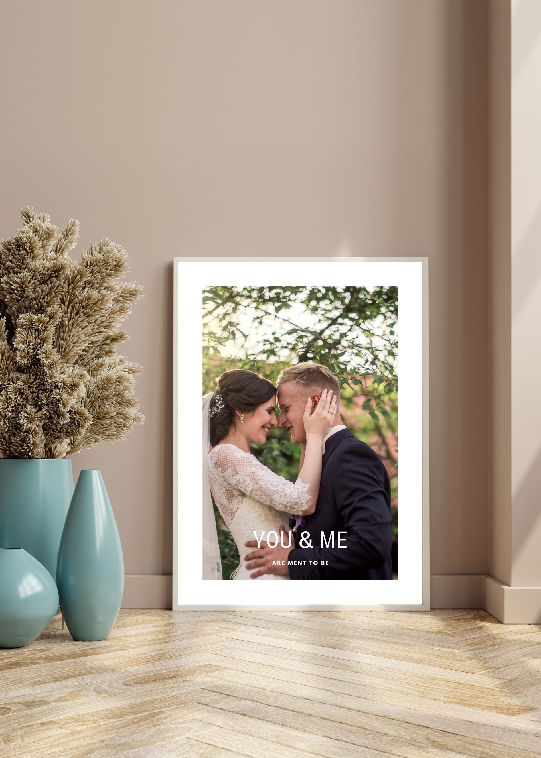 Framkalla: alla hjärtans dag present "You & me - are ment to be" poster