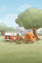Camping Trip Poster och Canvastavla